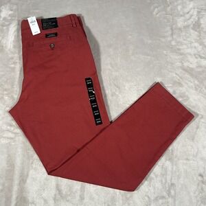 NWT Banana Republic Mason Stretch Pants Mens 35x32 Soho Rust Chino Tapered New